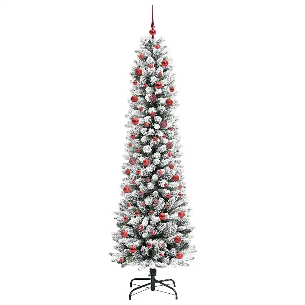Albero di Natale Artificiale-Albero Natalizio con 300 LED Bianco 210 cm 429911