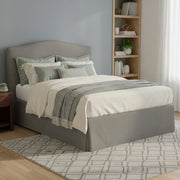 Morley, Letto Matrimoniale Sfoderabile Made in Italy, Grigio Cenere