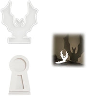Candela a forma di pipistrello in silicone - Materiale di alta qualità - Facile da modellare - Design unico