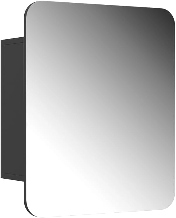 Specchio contenitore bagno Zino, Bianco, 60 x 50 cm con ripiani, Ordine ed eleganza per ogni bagno