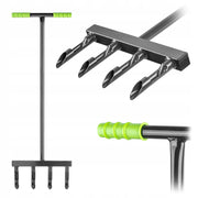 Aeratore tubolare manuale KADAX da 36 cm con forche e punte per aerazione del prato.