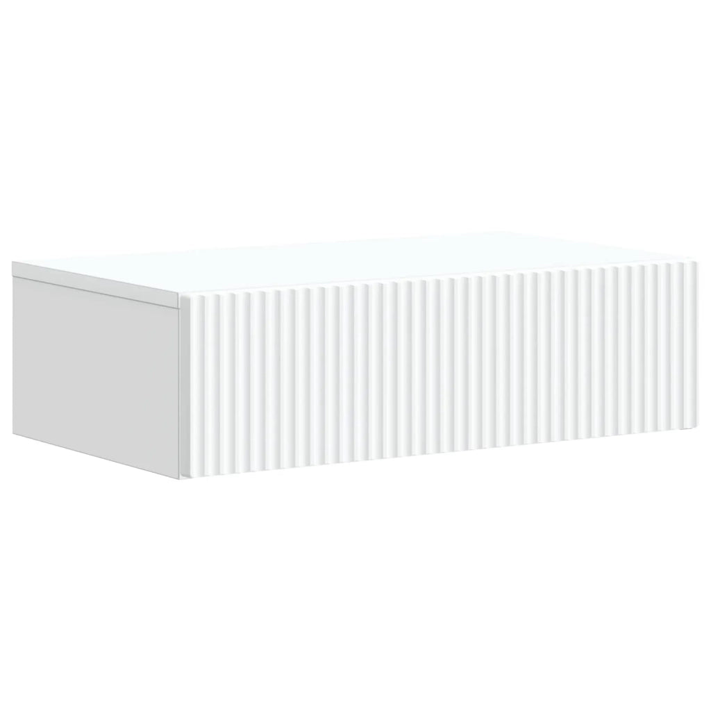 Tavolino da Parete Laterale Bianco 59 x 34,5 x 17 cm 898485