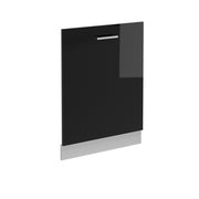 Vicco Pannello frontale della lavastoviglie Nero lucido 60 cm senza piano di lavoro