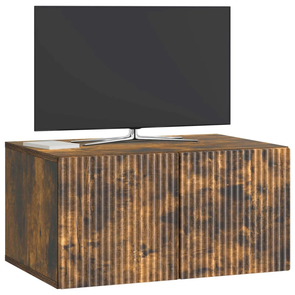 Mobile Porta TV da Muro Rovere Fumo 59,5 x 41 x 30 cm 898510