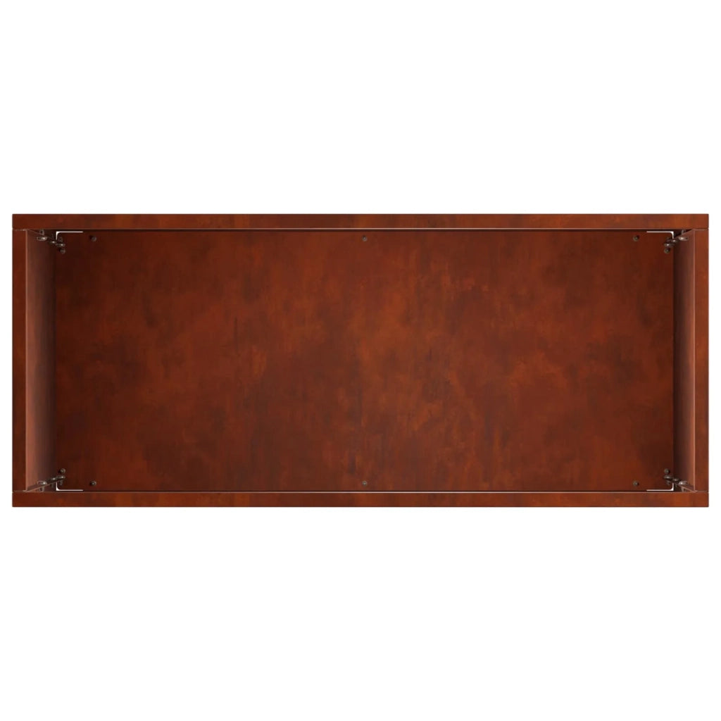 Vaso da giardino 2 pz Ruggine 50 x 20 x 75 cm Acciaio Corten 8005469