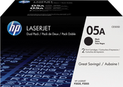 HP Confezione doppia di cartucce toner originali nero 05A LaserJet