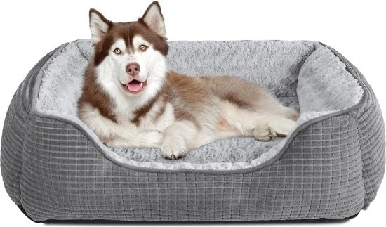 Letto per cani extra grande da asciugare, progettato per il comfort e il sostegno, con base antiscivolo e materasso morbido in rosa.