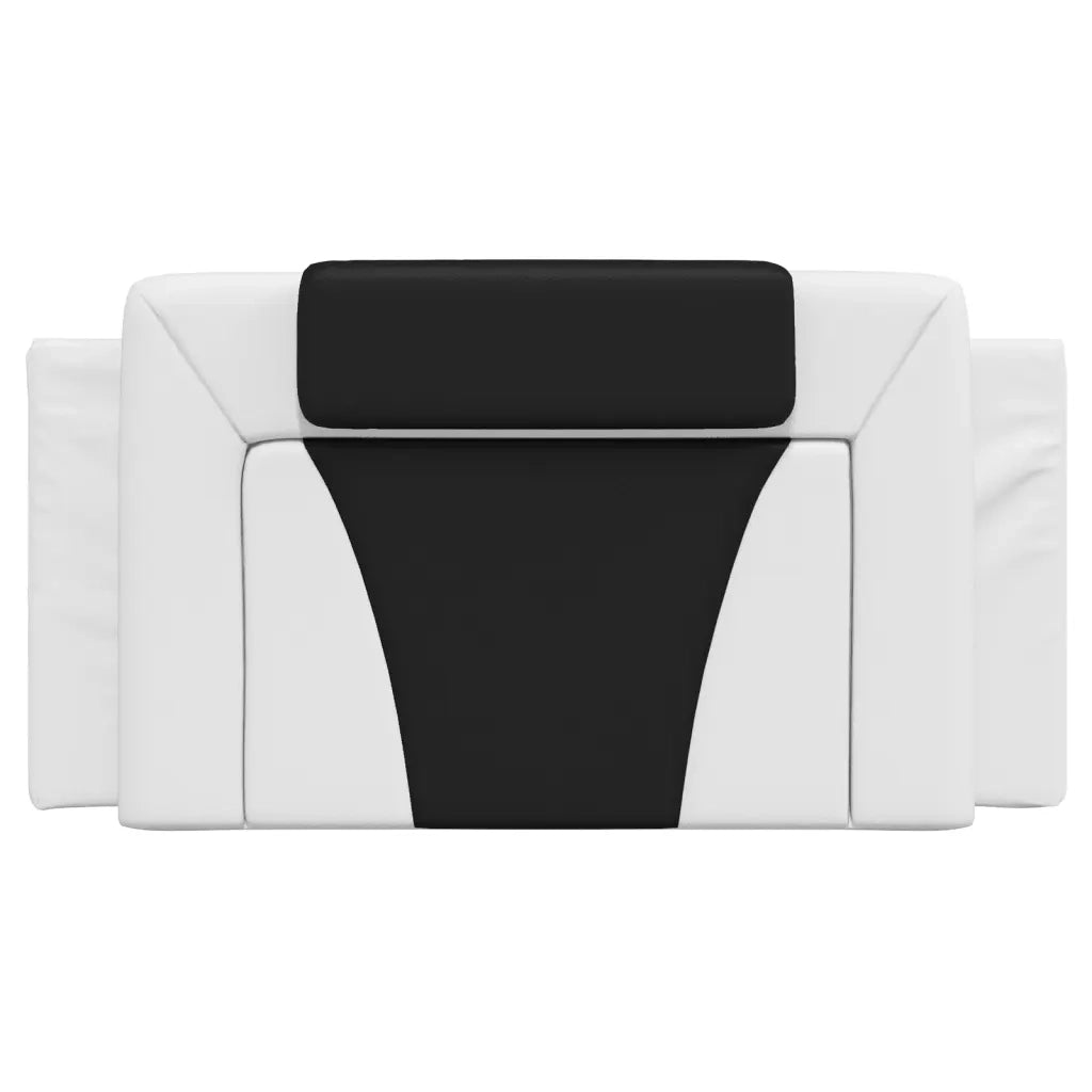 Cuscino Testiera Viana Nero e Bianco 100 cm in Similpelle 374780