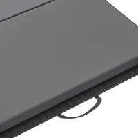 Tappetino da Ginnastica Pieghevole, Materassino Fitness Spesso 5 cm e Antiscivolo, 180x80x5 cm, Grigio