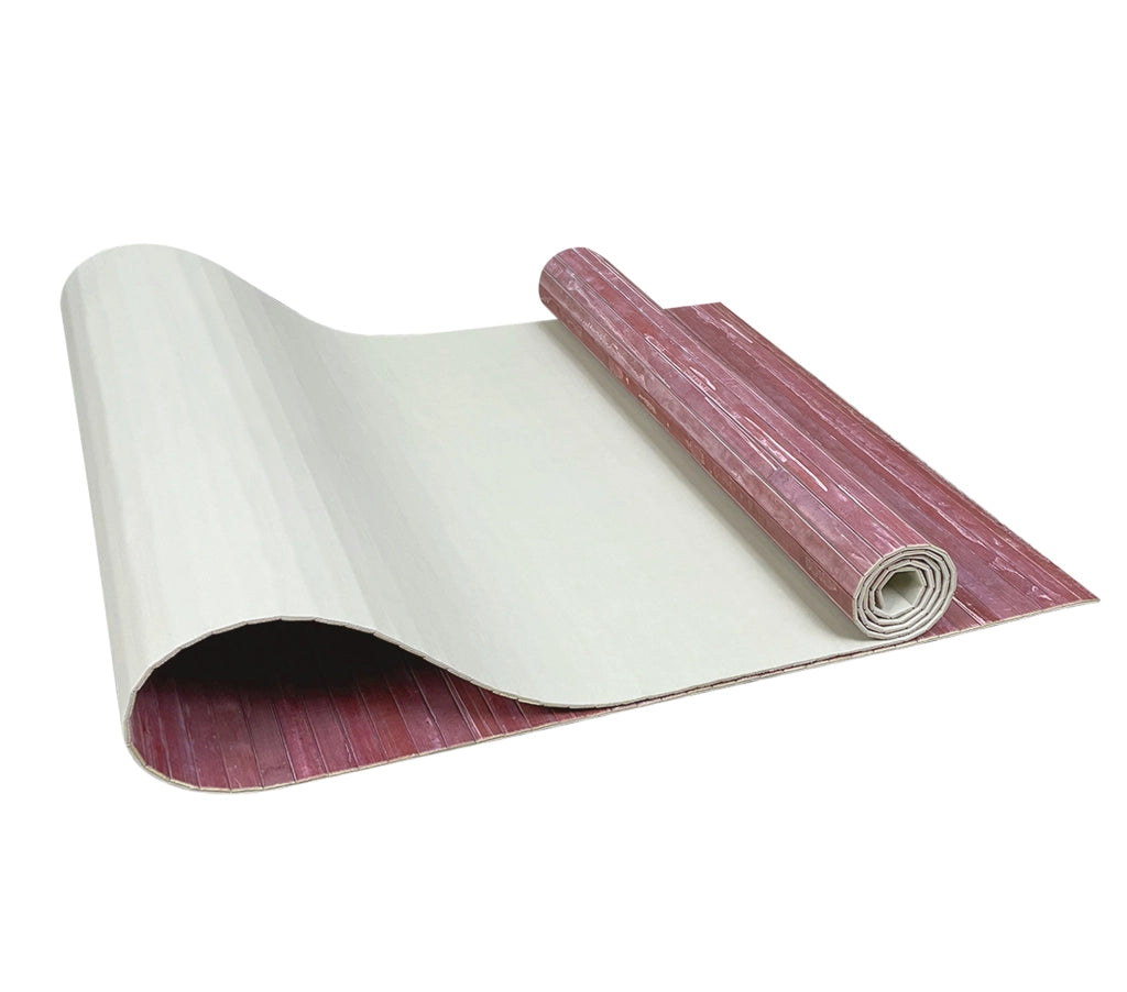 Tappeto Passatoia In Vero Bamboo Tappeto Cucina Ingresso In Legno Antiscivolo Aderente Lavabile E Antimacchia Tagliabile  - Mirtillo - 50x350 cm
