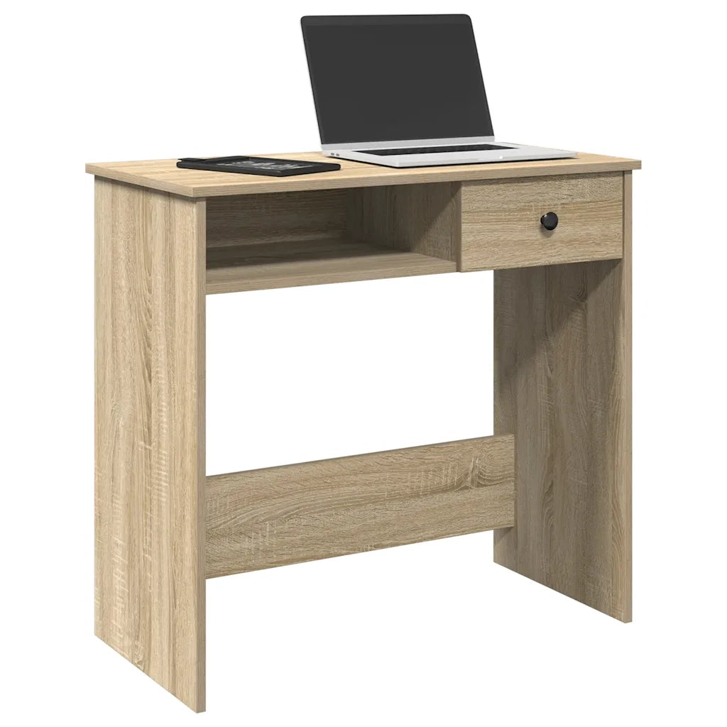 vidaXL Scrivania Rovere Sonoma 80x40x75 cm in Legno Multistrato