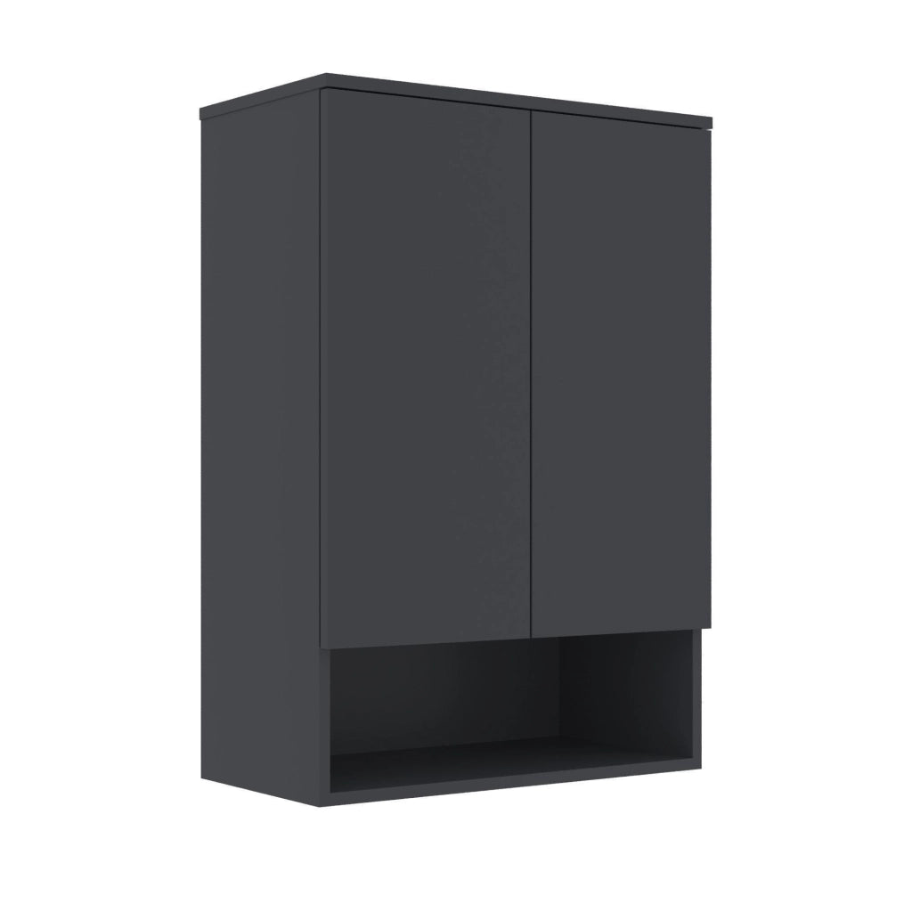 Mobile da bagno "Bosco Lume 70" - 70 x 36 x 100 cm - Antracite opaco