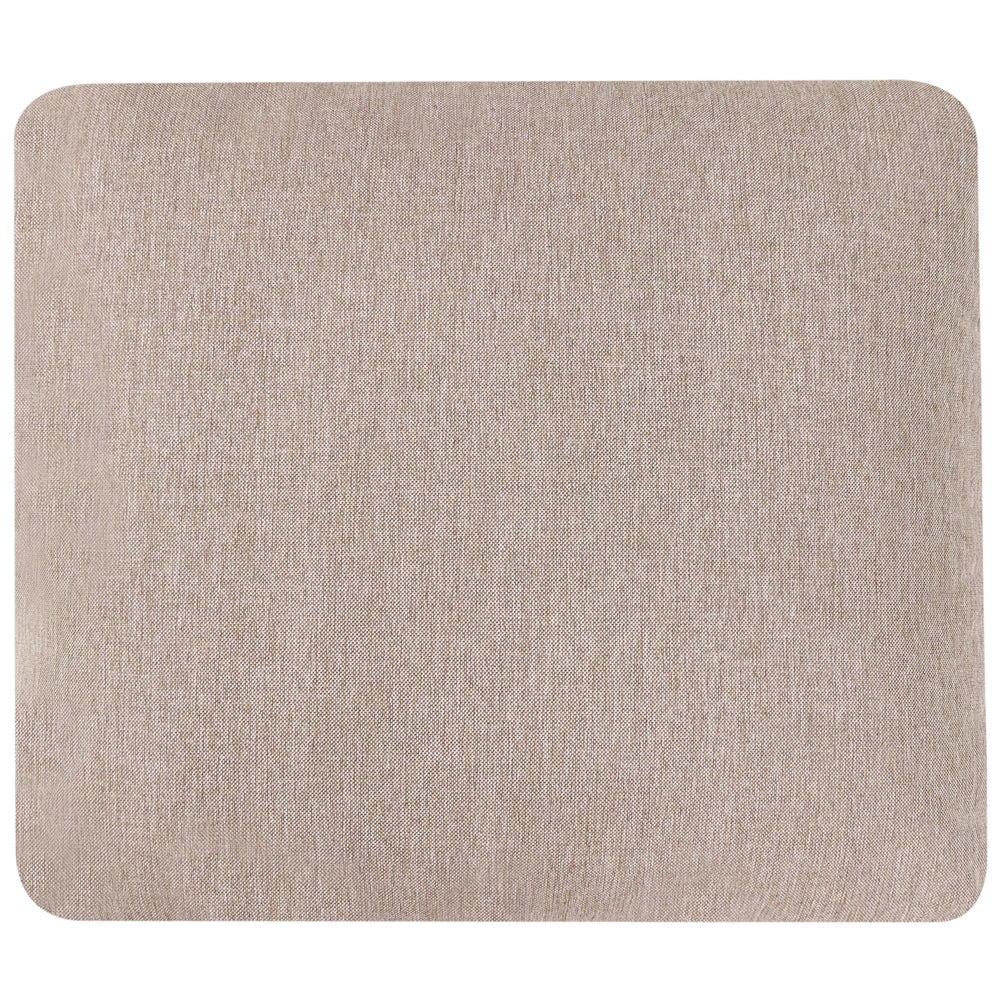 Divano da giardino a 3 posti con cuscini rivestimento in olefina idrorepellente e resistente ai raggi UV colore beige lato sinistro