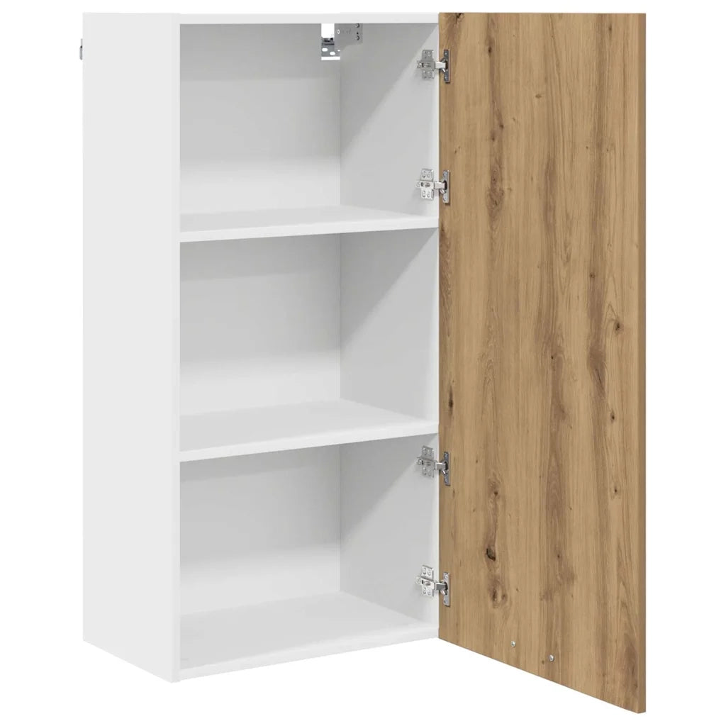 Armadio pensile Rovere Artigiano e Bianco 50 x 31 x 100 cm 884353