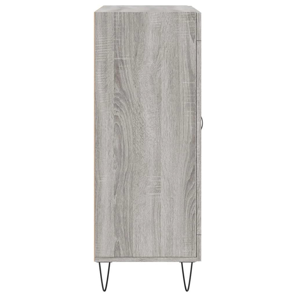 Buffet credenza cassettiera armadio mobile contenitore organizer cucina soggiorno Sonoma 69,5 x 34 x 90 cm legno ingegnerizzato grigio 02_0036496