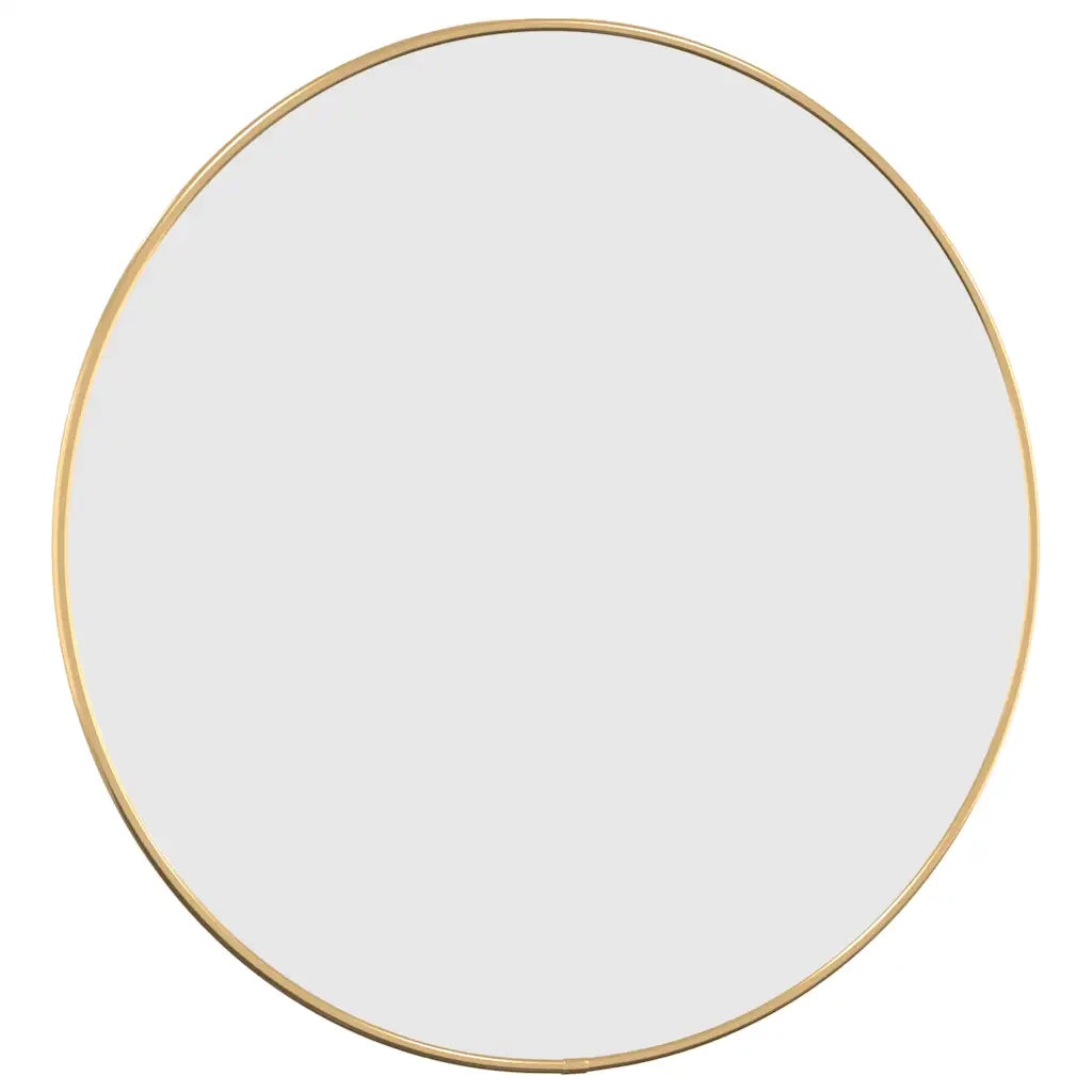 Specchio da Parete-Specchio a muro Dorato ? 50 cm Rotondo