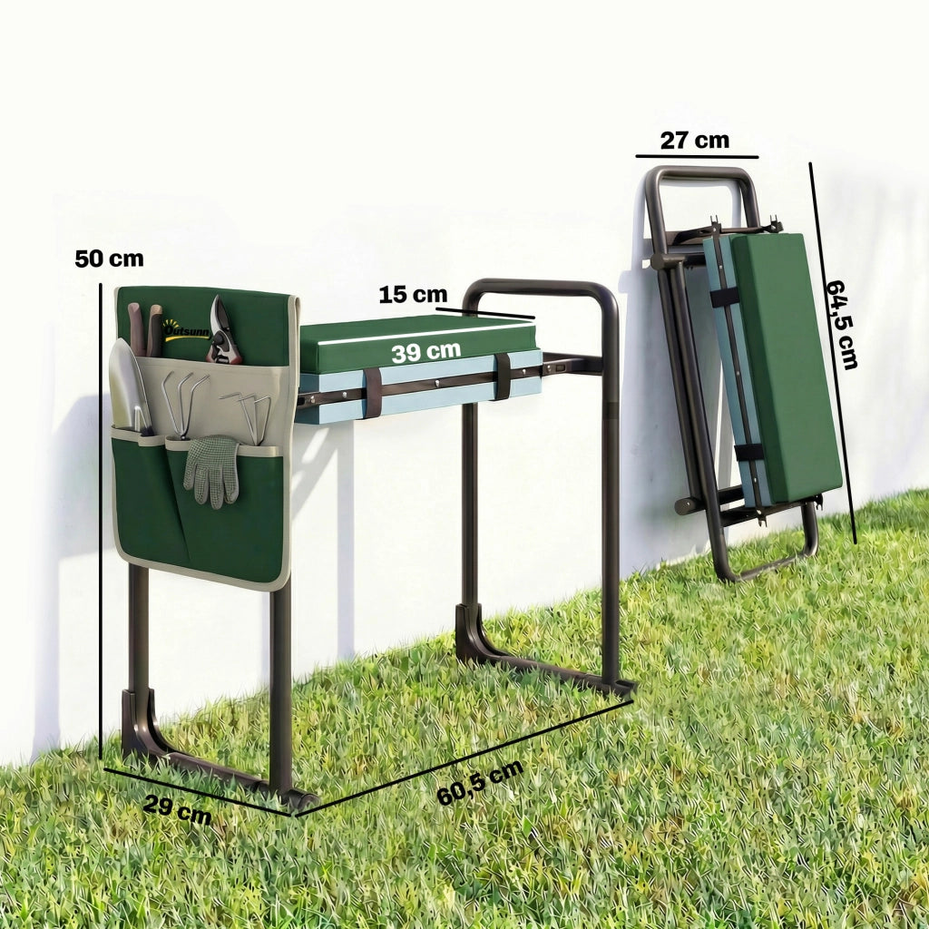 Cuscino e Sgabello da Giardino ¨C zephmum ¨C Grigio, Polipropilene, 150 kg