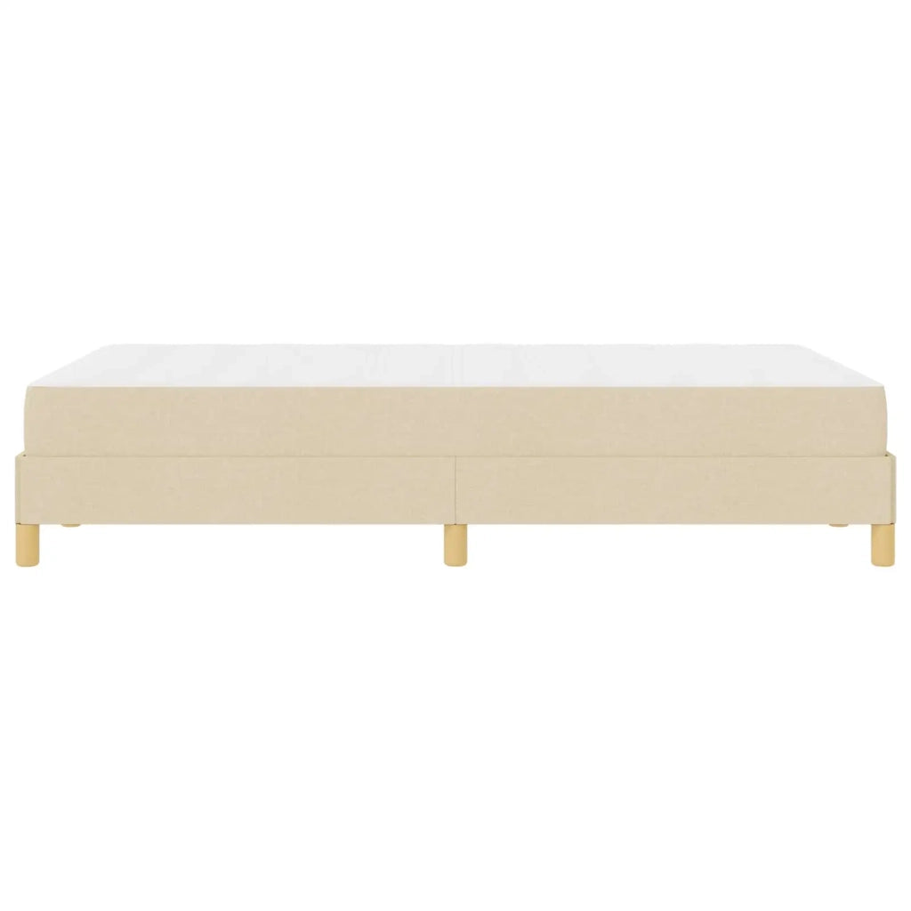 Letto a molle con materasso Crema 120 x 200 cm Tessuto 3398561
