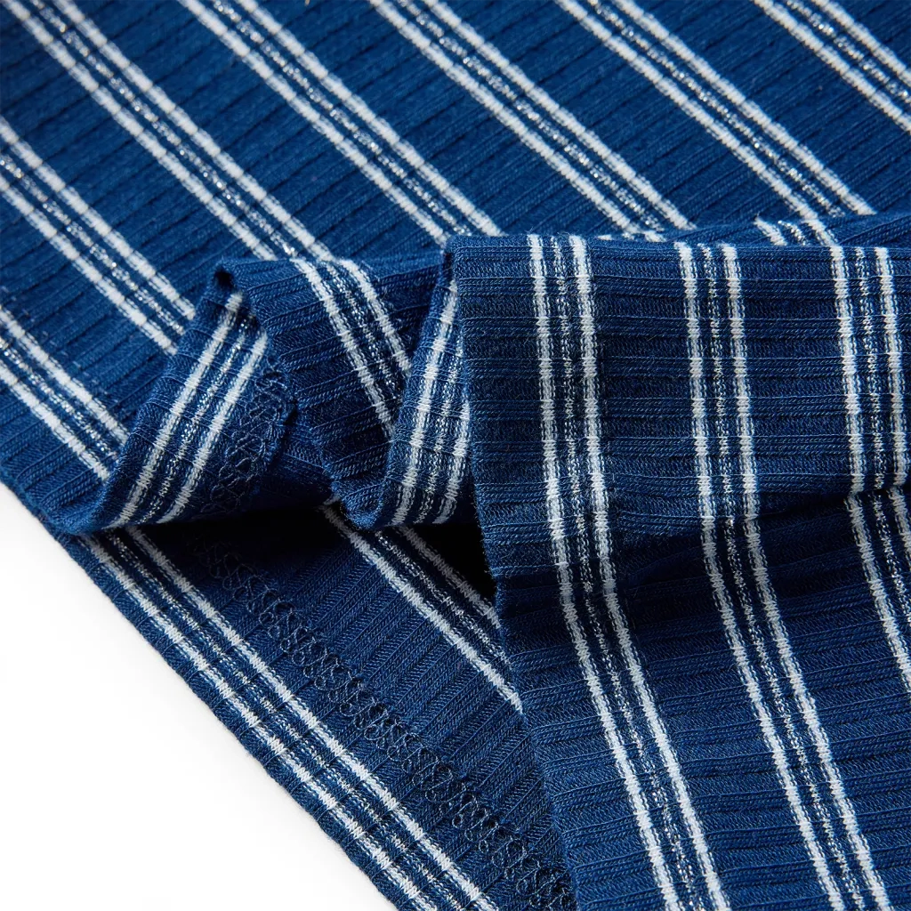 Maglietta da Bambina a Maniche Lunghe Blu Marino 128 13937