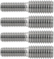 4 pezzi M6 a M8 Doppia testa viti a vite 30mm in acciaio inossidabile 304 barra viti a vite riduttore adattatore per mobili (M6xM8x30mm)