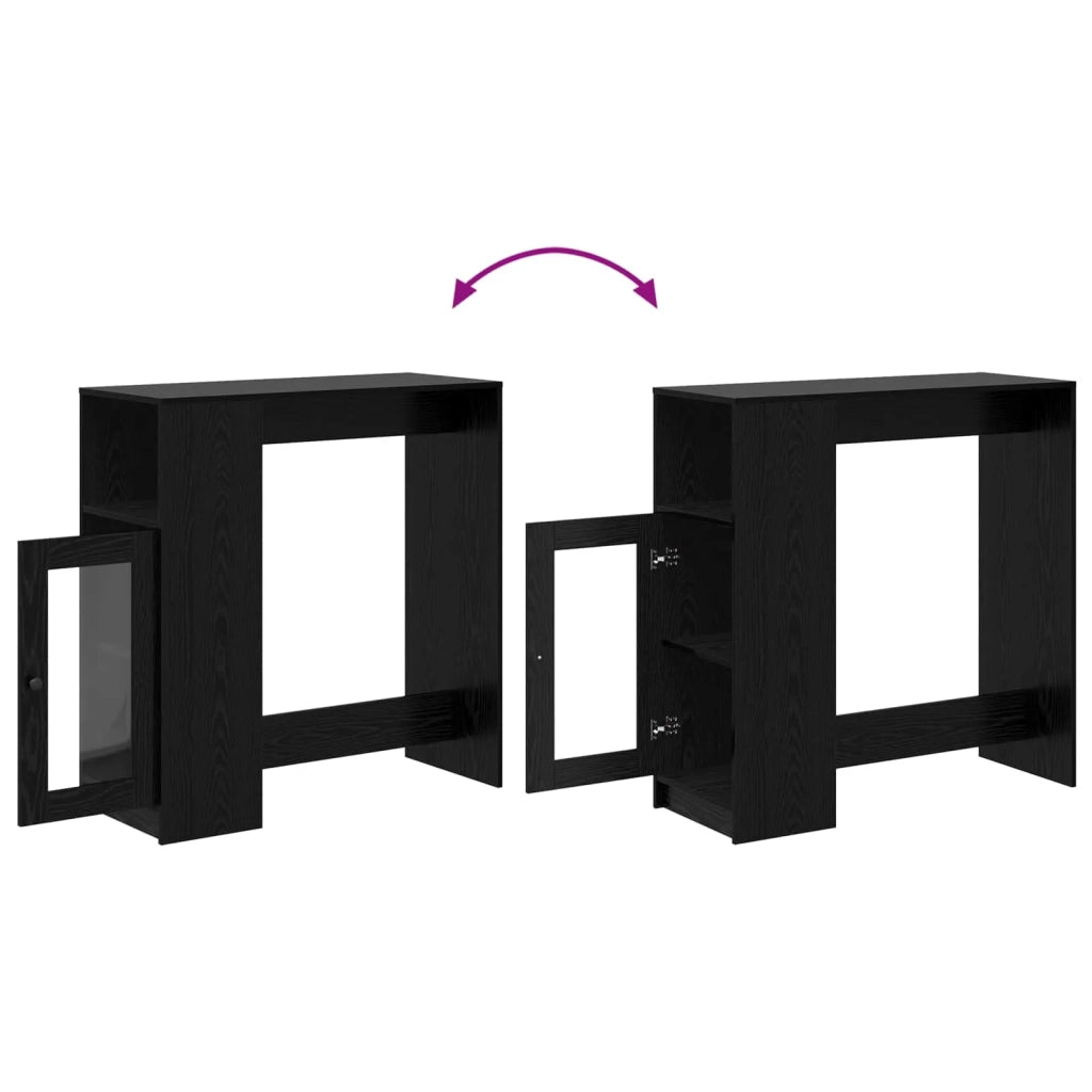 Tavolo da bar Rovere Nero 101 x 40 x 103,5 cm Legno multistrato 8003919