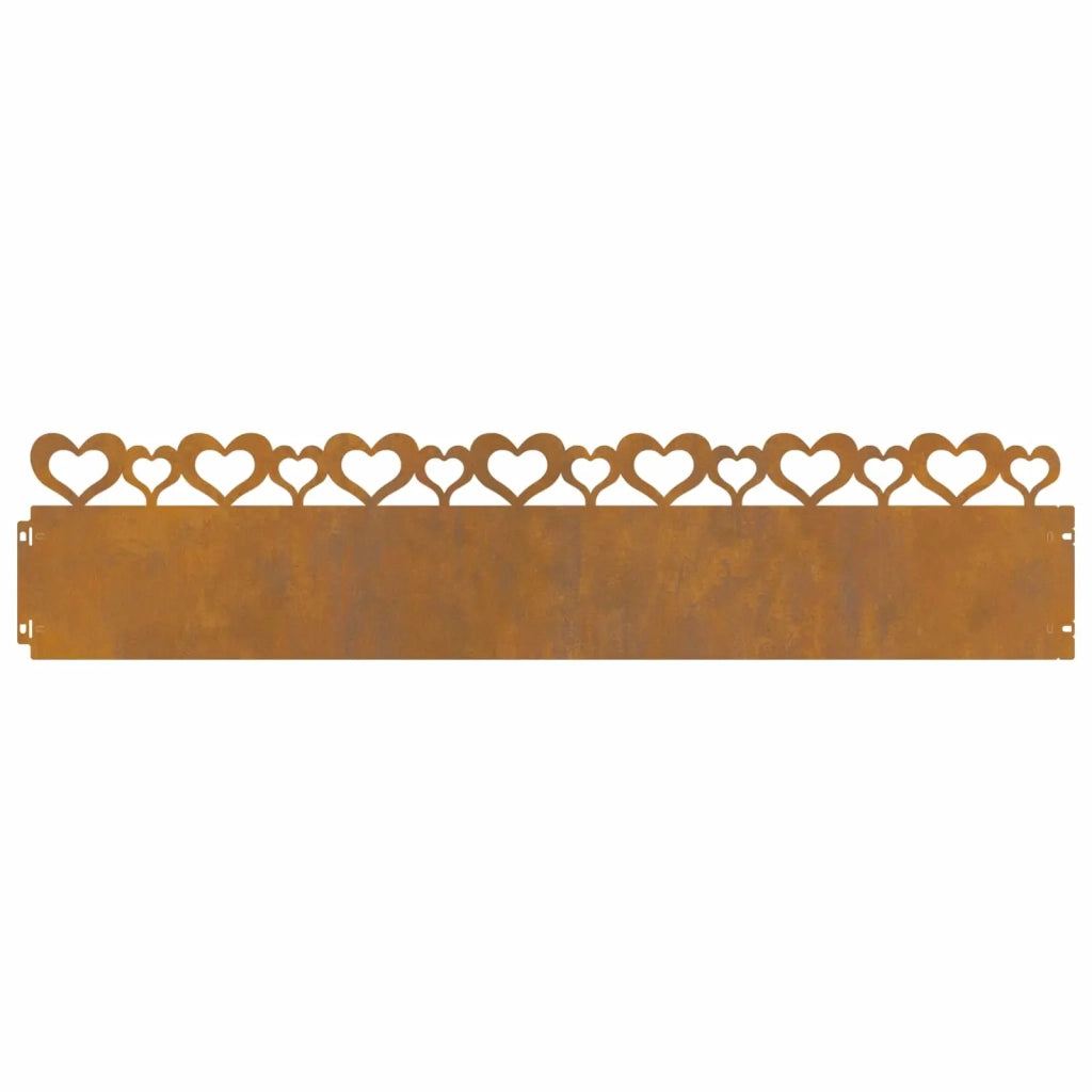 Bordure per prato 20 pcs Ruggine 103 x 0,05 x 22 cm