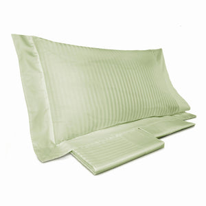 Set Lenzuola Matrimoniali Sopra Sotto e Federe Tinta Unita Mitera Rubino Verde Chiaro