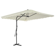 Ombrellone da Esterni con Palo in Acciaio 250x250 cm Sabbia 44882