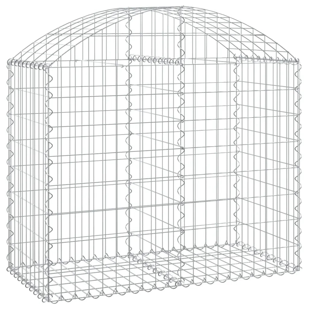 Cesto Gabbione ad Arco 100x50x80/100 cm Ferro Zincato
