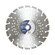 Disco diamantato turbo segmentato 300x30mm, segmento 10mm per cemento armato, pavimentazioni, archi, pietra dura Breckner Germany