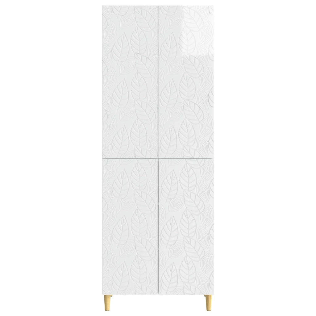 Set di armadi 2 pcs Bianco Lucido Legno ingegnerizzato 3416704