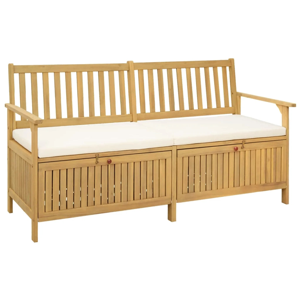 Panchina con contenitore con cuscino con porta 170 x 63 x 84 cm