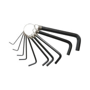 Set di 10 chiavi esagonali a brugola da 1,5 a 10 mm, acciaio al carbonio HRC 48-52 Crownman