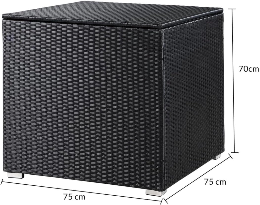 ® Lounge Tavolo da Giardino Set Polyrattan Mobili da Esterno Inclusi Cuscini 318L Gruppo di Seduta Terrazza Balcone Salottino Outdoor