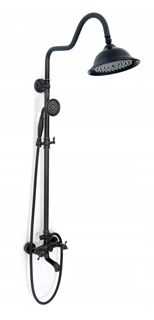 Set Doccia Con Beccuccio Rea Retro Old Black
