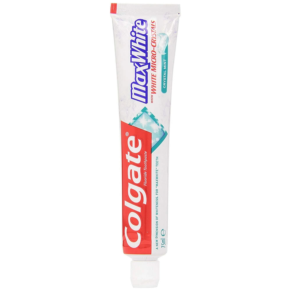 Multipack da 30 dentifrici colgate maxwhite crystal mint - confezioni da 75 ml ciascuna