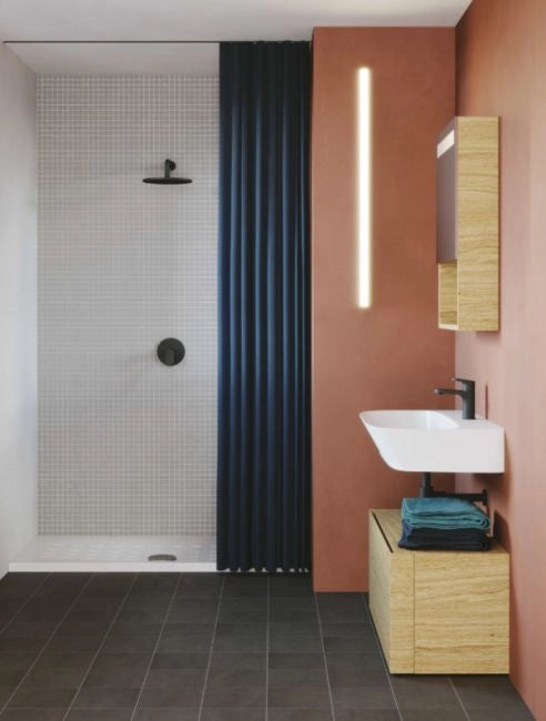 Piatto doccia in ceramica alto 4 cm - Cube by Azzurra Ceramiche - Misura: 70 x 90 x 4h