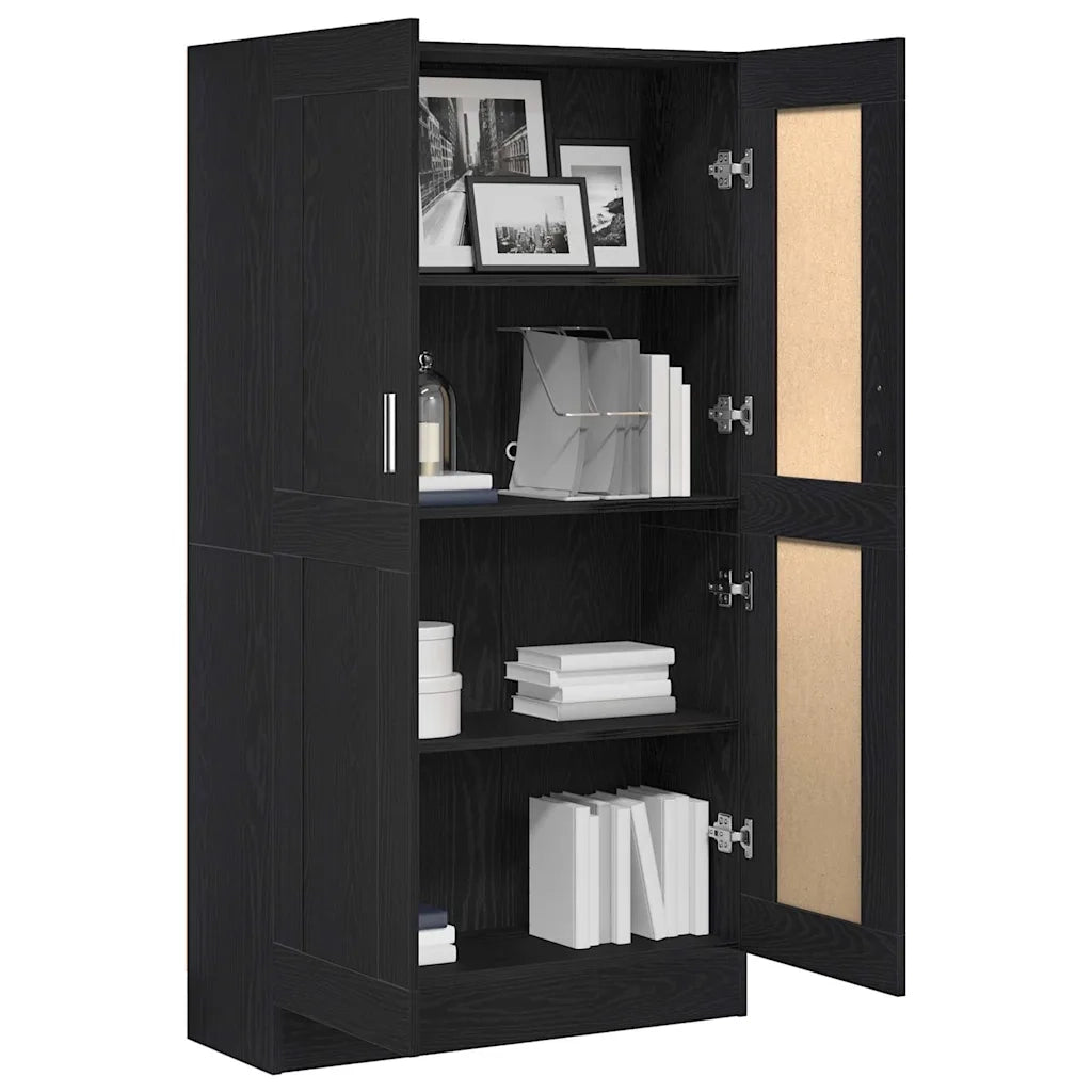 Armadio per Libri Rovere Nero 82,5 x 30,5 x 150 cm 3329275