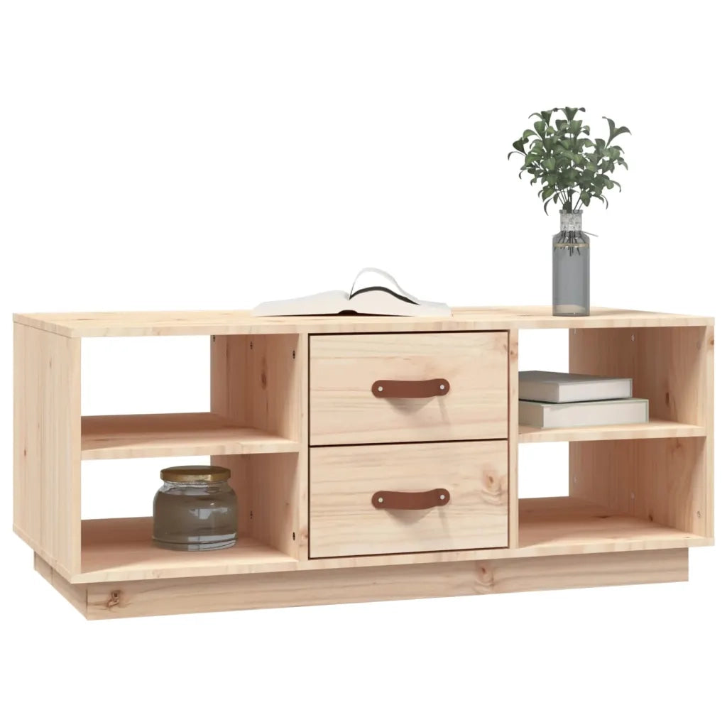 Tavolino da Salotto-Tavolino da soggiorno-Tavolo 100x50x41 cm Legno Massello di Pino