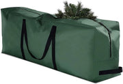 Tas di stoccaggio per albero di Natale con impugnature rinforzate - Dimensioni: 122 x 38 x 51 cm - Colore: Verde