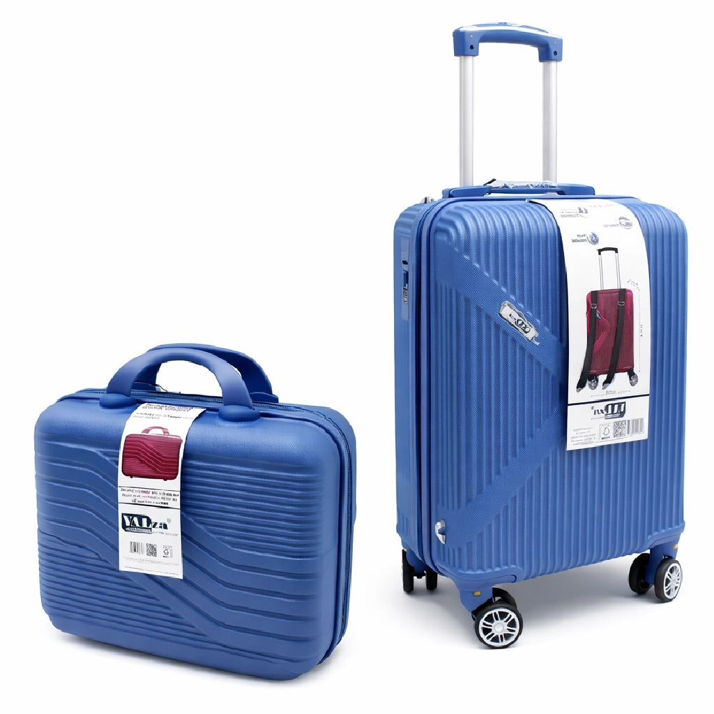 Valigia Rigida Trolley Bagaglio a Mano con BeautyCase Ruote staccabili 45x36x20cm