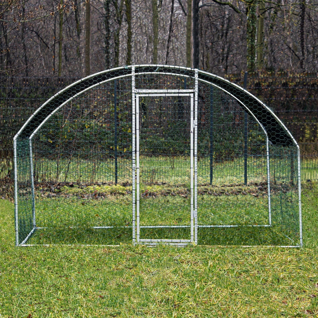 Fudajo Recinto animali XXL 2x2,95x2m con tettoia impermeabile, porta e spazio per movimento libero