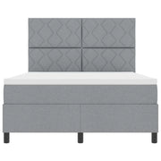 Letto a molle con materasso Grigio chiaro 160 x 200 cm Tessuto 3342956