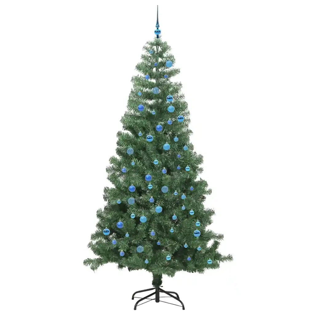 Albero di Natale | Decorazioni natalizie con 300 LED con supporto Verde 240 cm PVC