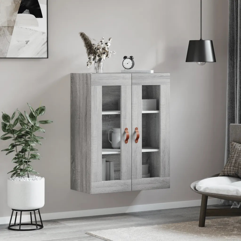 Mobile a Parete Grigio Sonoma 69,5x34x90 cm 828458