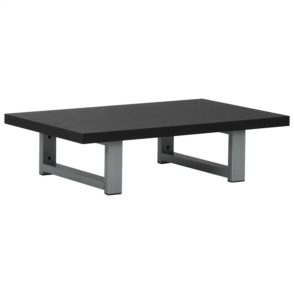Set Mobili da Bagno 2 pz Ceramica Nero 279337