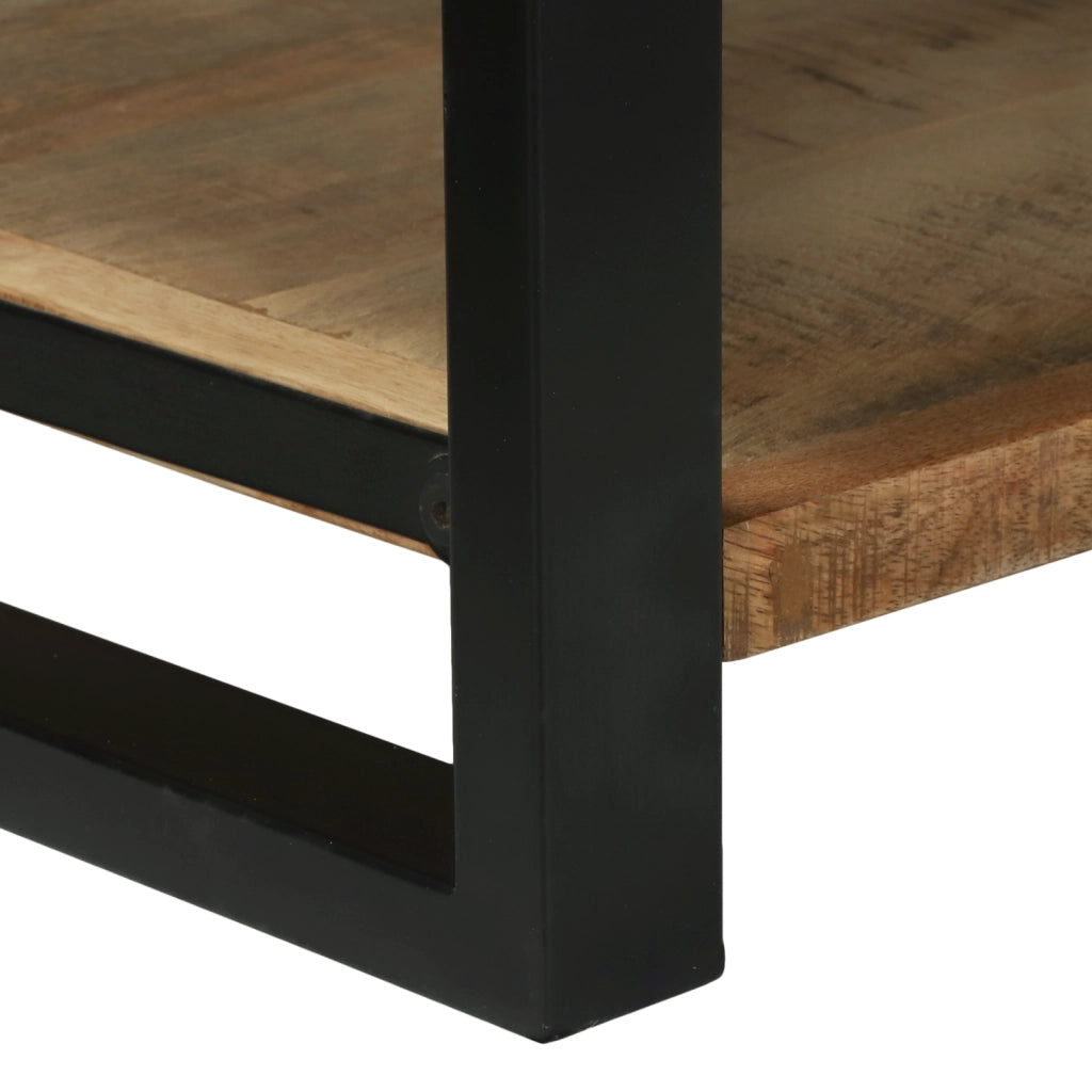 Scatola di immagazzinaggio 80x35x45 cm in legno massello di mango grezzo