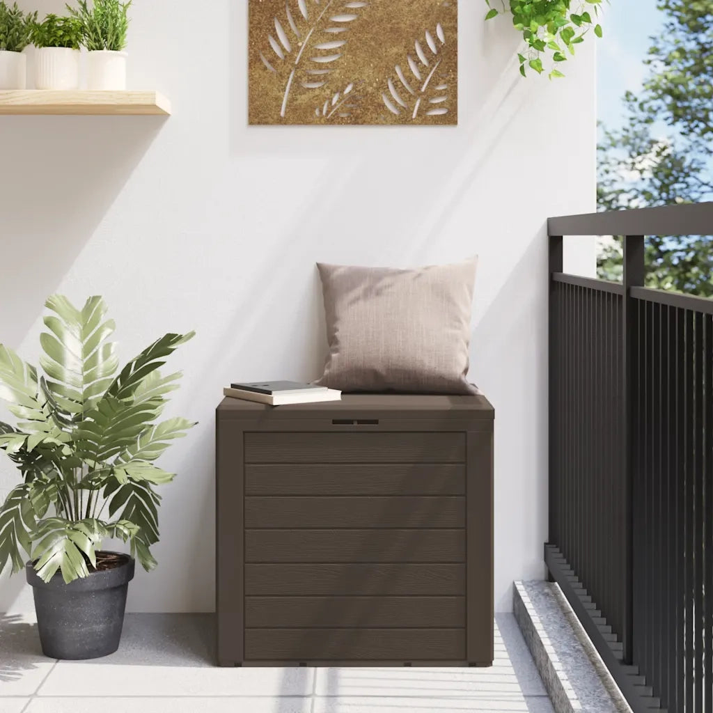 Baule da Giardino Marrone 58,5x46x55 cm in Polipropilene cod mxl 75478