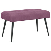 Panchina con bottoni imbottiti Viola 80 x 40 x 46 cm Velluto 42038528