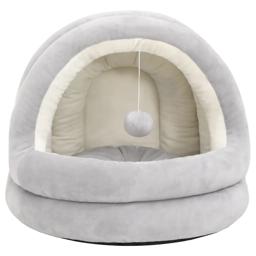 Letto per Gatti 50x50x45 cm Grigio e Crema CFW3350406